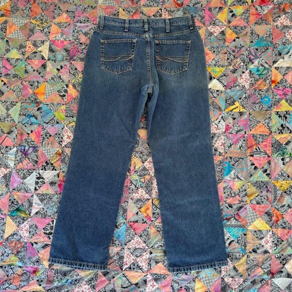 Wrangler Womens Flannel Lined Blue Jeans "Real as Wrangler" 10x30 - Picture 8 of 8